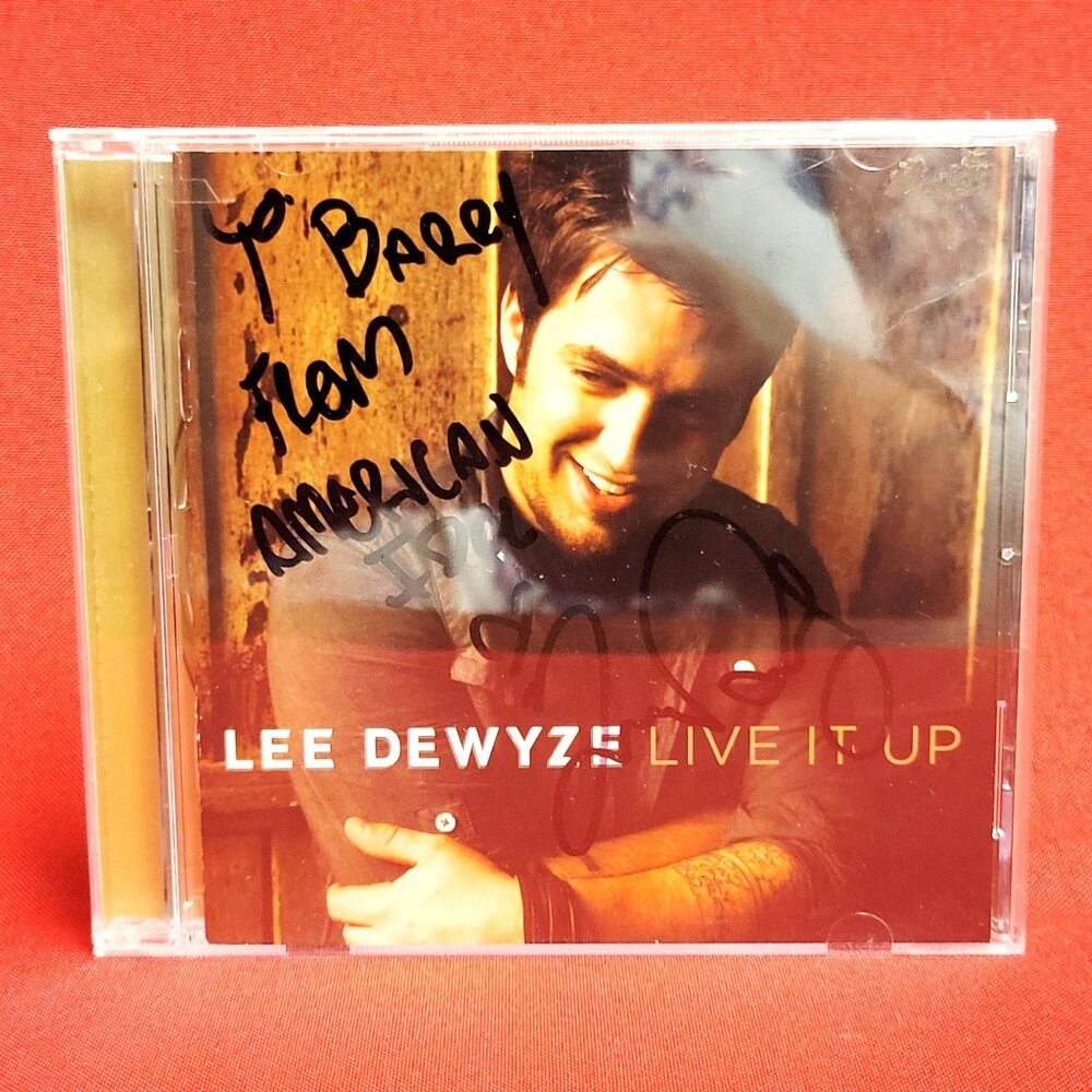 Lee Dewyze Live It Up CD Signed 2010